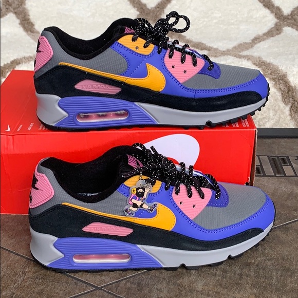 NIKE AIR MAX 90 QS Persian Violet/Pollen WMNS - Picture 5 of 16